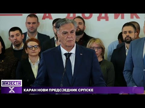 Siniša Karan novi predsjednik Republike Srpske