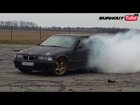 Palenie gumy BMW E36 325 "ZYCHU & STERYD" - Lotnisko Michałków 2019