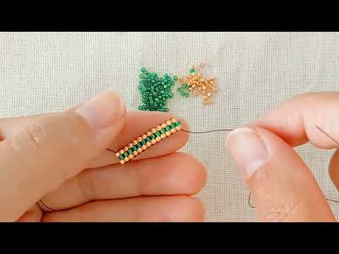 Odd Count Peyote Stitch #beadwork  #handmade #beads