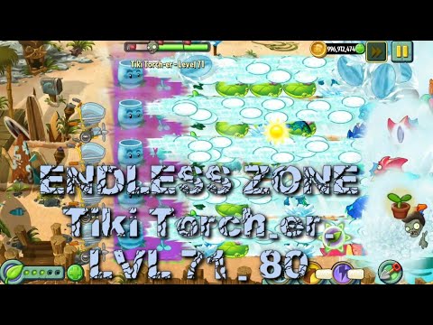 Plants vs Zombies 2 - Big Wave Beach | Endless Zone All Max Level Plants Test Level 71 - 80