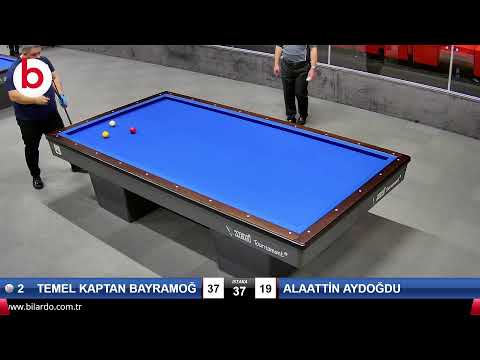 TEMEL KAPTAN BAYRAMOĞLU & ALAATTİN AYDOĞDU Bilardo Maçı - 2021 TÜRKİYE ŞAMPİYONASI 2.ETAP-11.TUR