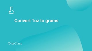 Convert 1oz to grams