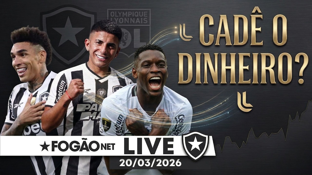 LIVE | Dinheiro de destaques do Botafogo foi para o Lyon; social faz jogo duro