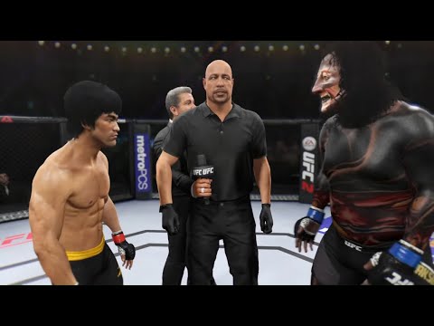Bruce Lee vs. Black Rakshasa - EA Sports UFC 2 - Crazy UFC