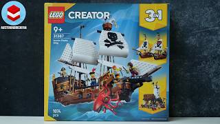 LEGO Creator 31387 Iconic Pirate Ship - LEGO Speed Build Review