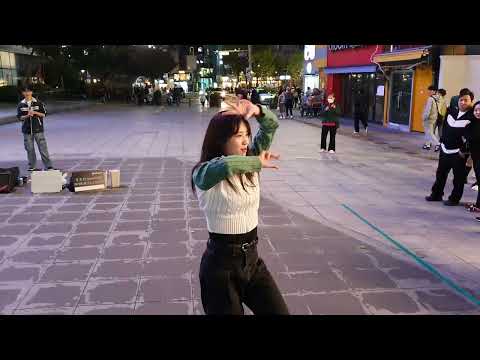 [STREET ARTIST] YU KAGAWA & HYOJIN. INTERACTIVE SINCHON BUSKING. 231022.