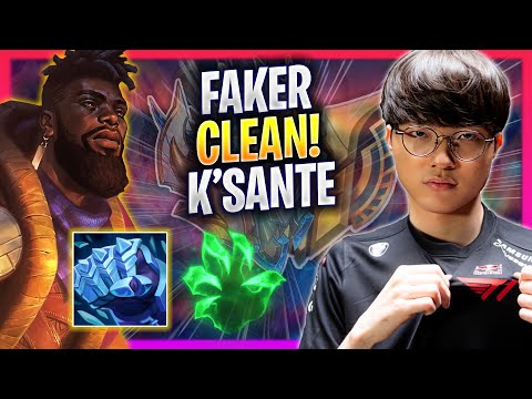 FAKER IS SO CLEAN WITH K'SANTE! - T1 Faker Plays K'sante MID vs Jayce! | Season 2024