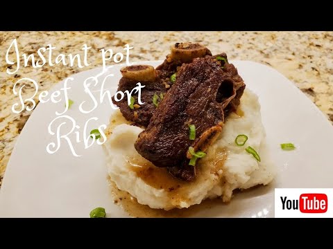 Instant Pot Beef Short Ribs/ Easy Recipe/ Step By...