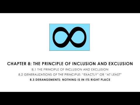 Combinatorics 8.3 Derangements - Nothing Is In Its Right Place