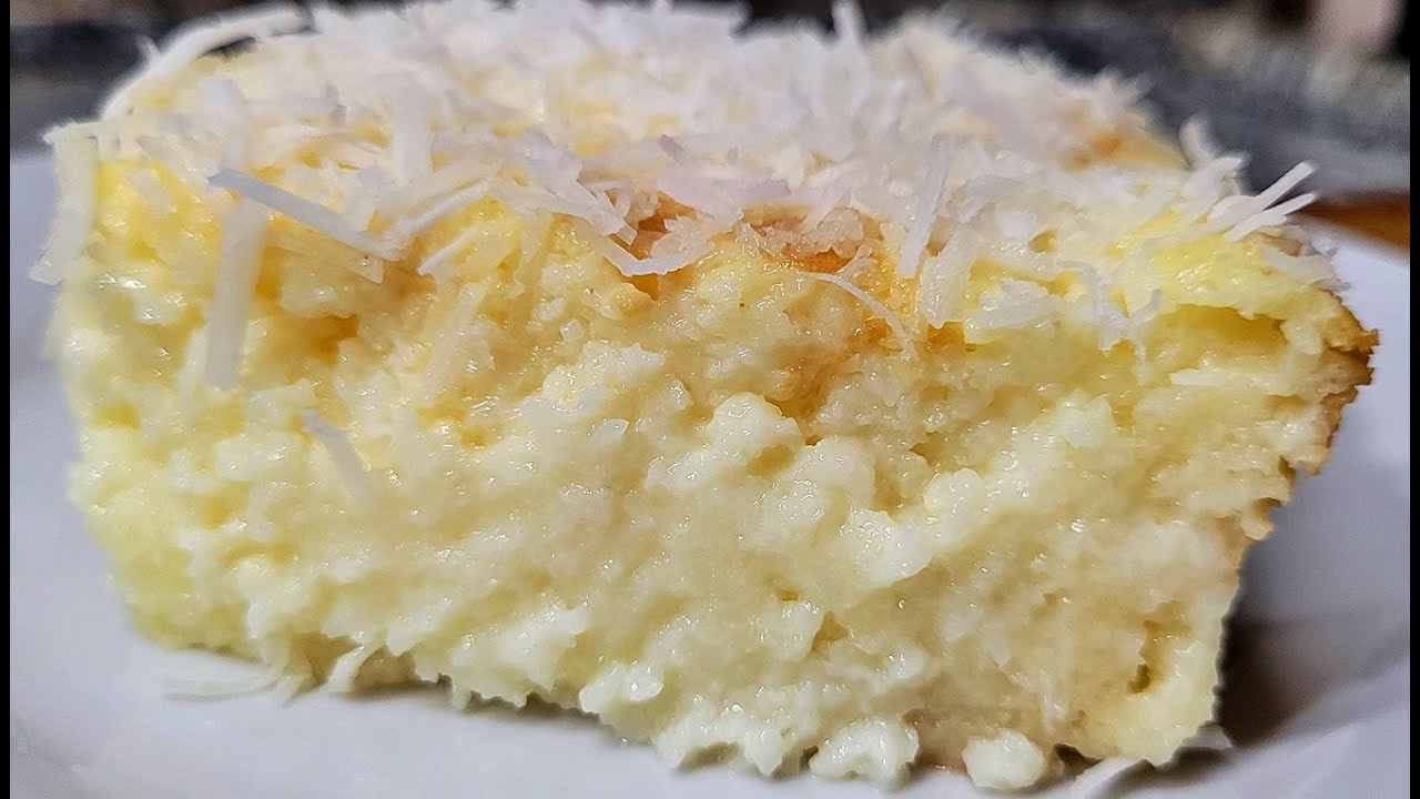 BOLO NUVEM DE COCO  SEM TRIGO MOLHADINHO DERRETE NA BOCA FÁCIL DE FAZER