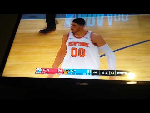 Christmas SPECIAL Knicks VS 76ers  Enes Kanter 22 rebounds Career HIGH!!!