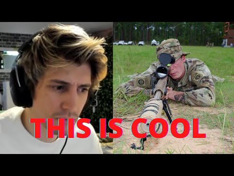 XQC REACTS TO US ARMY SNIPER SCHOOL