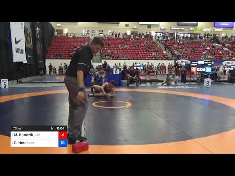 2018 Marine Corps US Open/Senior Men's Freestyle 70 Con 8 #2 - Matthew Kolodzik (NJRT) Vs. Dylan N