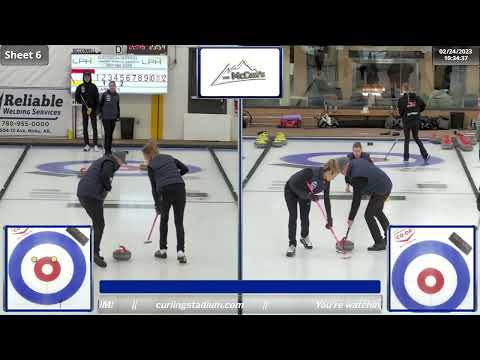Vanessa McConnel vs. Daniel Humbke - Draw 7 - Curling Alberta Mixed Provincial Championship
