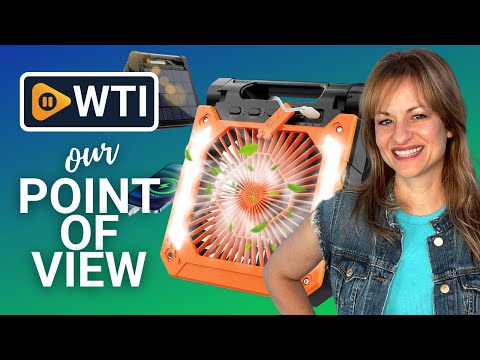20000mAh Solar Battery Operated Fan for Camping - WTI product video review
