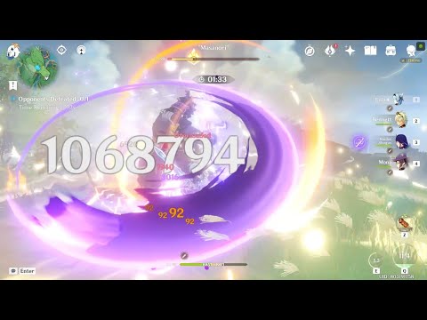 C0 Eula OPEN WORLD Burst 1 Million Damage R1 SOBP With No Food Buff