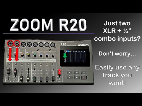 ZOOM R20 Multitrack Recorder - overcoming the limitations of just two XLR 1/4 inch combo inputs