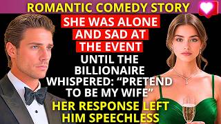 alone at the event, the BILLIONAIRE whispered:“PRETEND TO BE MY WIFE”—her RESPONSE shocked the ELITE