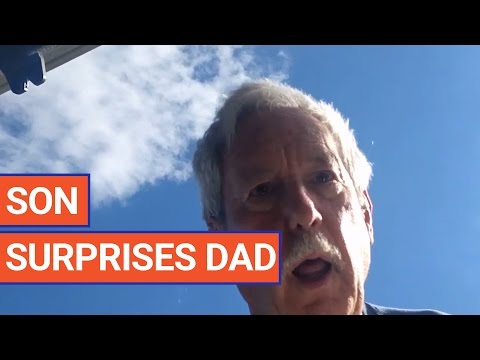 Son Pops Out of Trunk to Surprise Dad Video 2017 | Daily Heart Beat