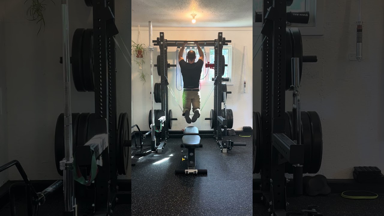 1. Horizontal Band Assisted Chin Up (Back View)