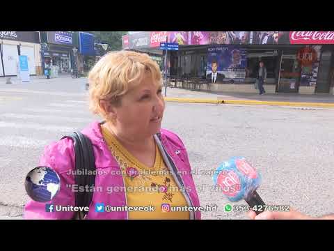 Jubilados complicados para cobrar por cajeros