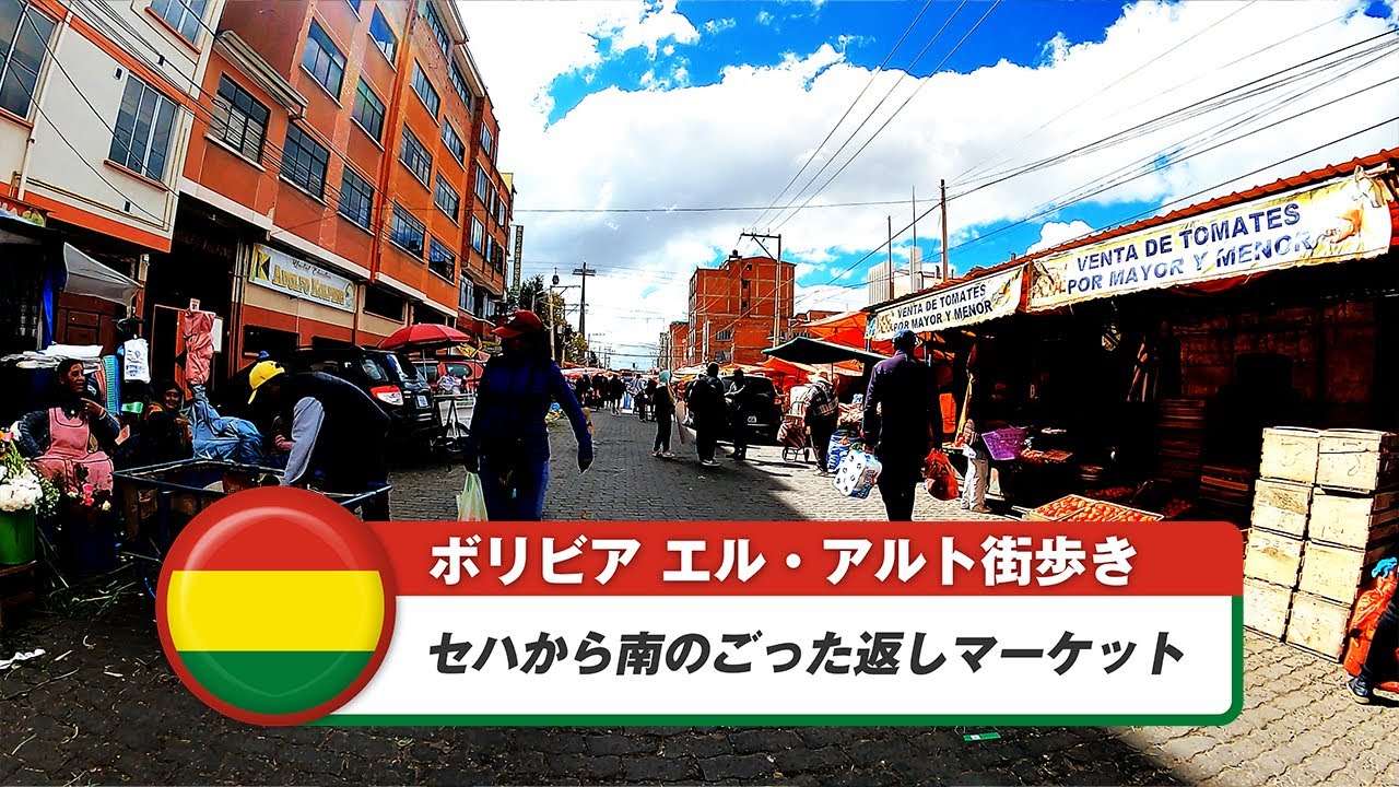 【ボリビア】エル・アルト③セハから南のごった返しマーケット
