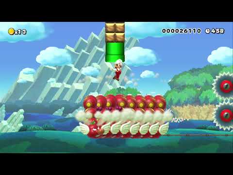 mario,s wiggler ride by Reid707 - WORLD RECORD! - SUPER MARIO MAKER - NO COMMENTARY 1az