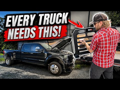 Every tow rig needs this!! Wolf box dash cam and MAGNUM headache rack!