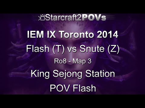 SC2 HotS - IEM IX Toronto 2014 - Flash vs Snute - Ro8 - Map 3 - King Sejong Station - Flash