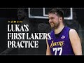 Behind The Scenes Luka S FIRST Lakers Practice