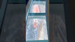 Walking the 16th see through deck on the Enchanted Princess cruise ship.