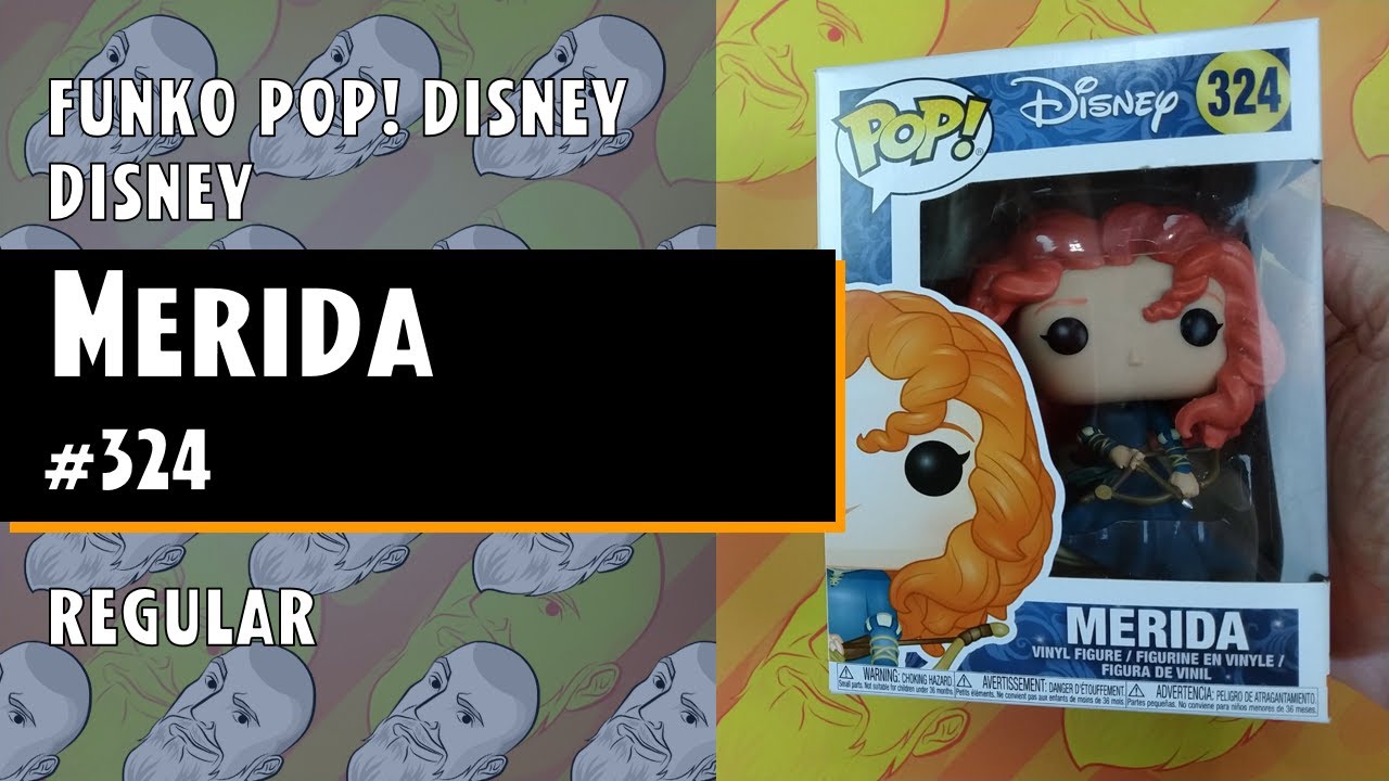 Boneco-Disney Merida Filme Série Original Merida #324 FUNKO DISNEY Pop