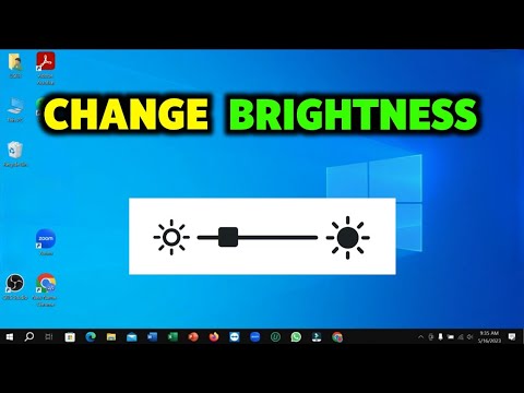 How To Change Screen Brightness Level on Windows