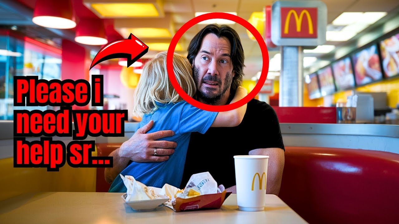 5-Year-Old Boy Whispers To Keanu Reeves In McDonalds - He Turns Pale & Quickly Calls 911!