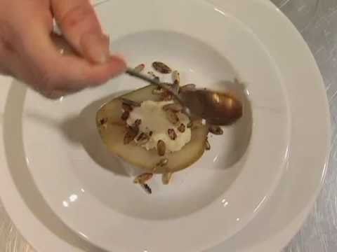 Learn How to Make Wine Poached Pears in a Sauvignon Blanc Reduction Sauce by Amelia Ceja