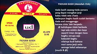Download lagu Abdullah Chik & Nona Asiah dgn. Panca Irama Orkestra - Paduan Kasih (Abdullah Chik) - 1962 mp3