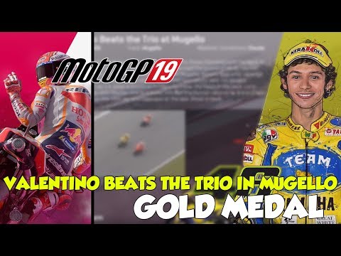 MotoGP 19 Valentino Beats The Trio At Mugello Gold Medal (Historical Challenge)