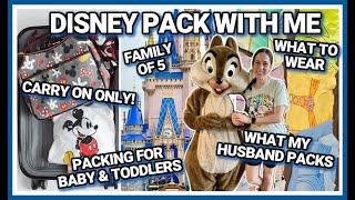 DISNEY WORLD PACK WITH ME | How to Pack for Disney World in the Spring | Disney Packing Guide