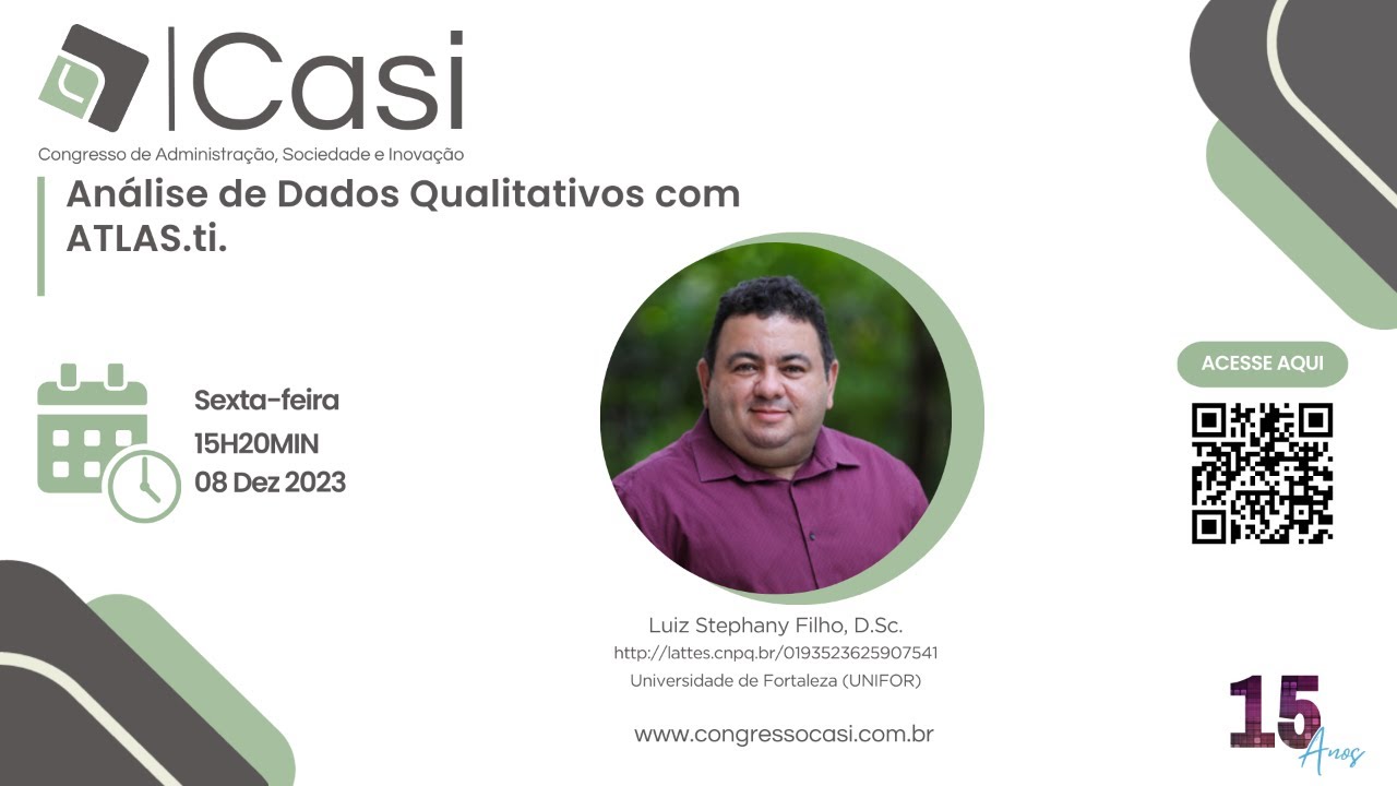 Oficina Análise de Dados Qualitativos com ATLAS.ti.