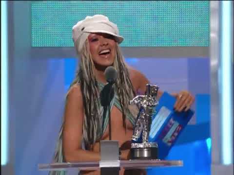 Christina Aguilera presents Eminem MTV VMAs 2002 720p