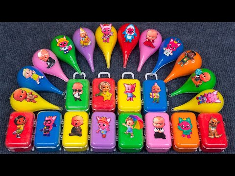 Pinkfong Slime Rainbow💖 Bebefinn Galaxy Slime Mix! ASMR with Hogi & Jeni 🌈