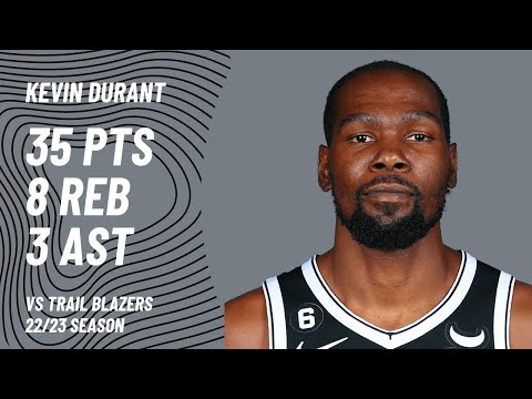 Kevin Durant vs Portland Trail Blazers | Nov 17, 2022