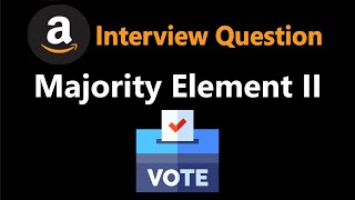 YouTube video 'Majority Element II - Leetcode 229 - Python'