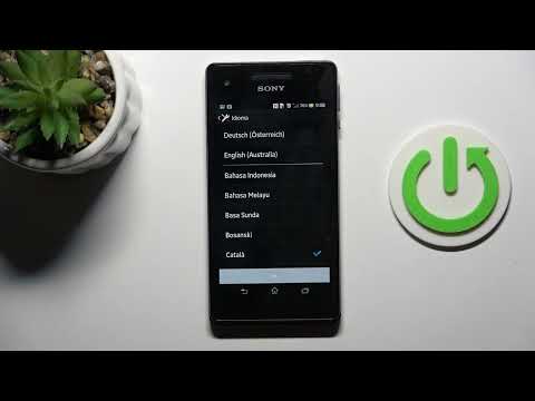 How to Change System Language on Sony Xperia V