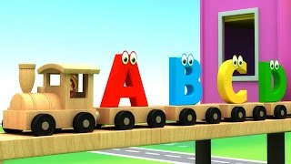 Learn Alphabet Train Song - 3D Animation Alphabet 