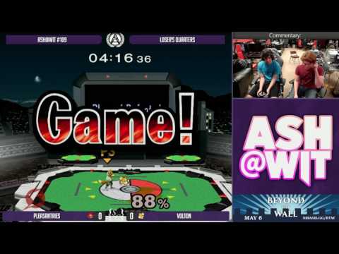 Pleasantries (Samus) vs Volton (Fox) - ASH@WIT #109 Melee Loser's Quarters