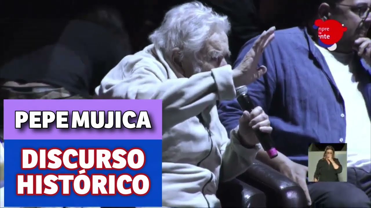 Pepe Mujica fez discurso histórico em ato da campanha de Yamandu Orsi a presidente do Uruguai