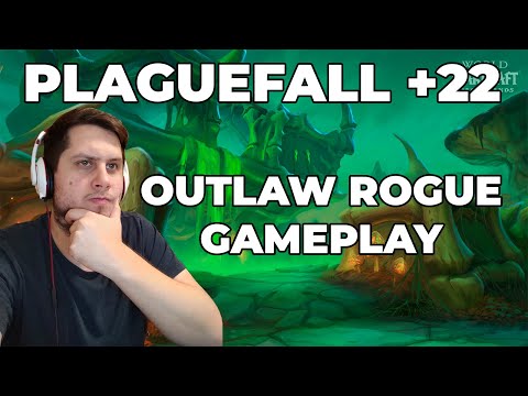 WoW Outlaw Rogue M+ 22 Plaguefall key | Full Premade