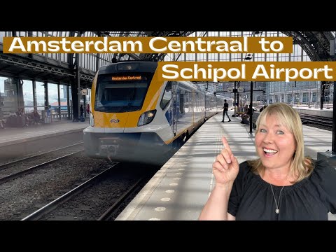 How to Travel From Amsterdam Centraal to Amsterdam Schipol Airport By Train 🇳🇱