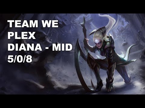 Team WE Plex Mid Diana vs Zoe - KR Challenger Rank Game
